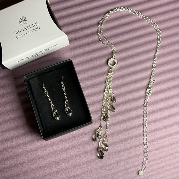 {Avon} NEW silvertone jewelry set - Picture 1 of 6